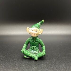MCM Green Elf Figurine
